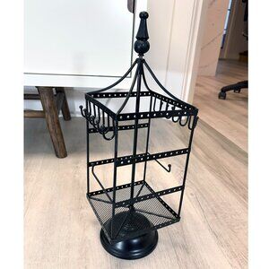 Spinning Jewelry Organizer Stand – Holds Earrings, Necklaces & Bracelets